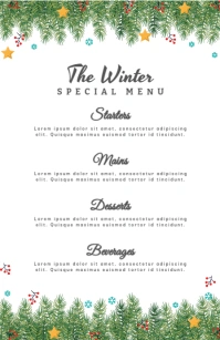 Winter Tabloid template