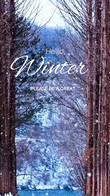 Winter Template PosterMyWall