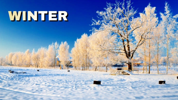 winter Digital Display (16:9) template