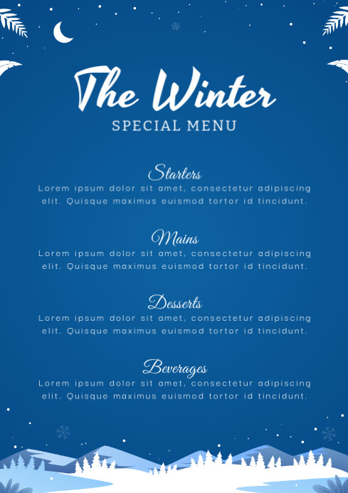 Winter Template | PosterMyWall