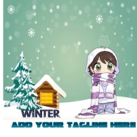 Winter Logótipo template