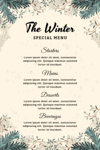 Winter Poster template