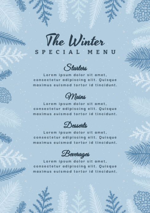 Winter Template | PosterMyWall