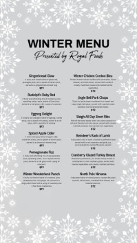 Winter Menu Pattern 1.49K+ Free Winter Menu Templates | PosterMyWall