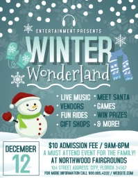 WINTER Ulotka (US Letter) template