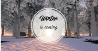 Winter Facebook Shared Image template