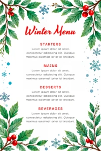 Winter Poster template