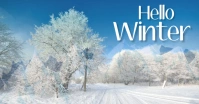 Winter Facebook Shared Image template