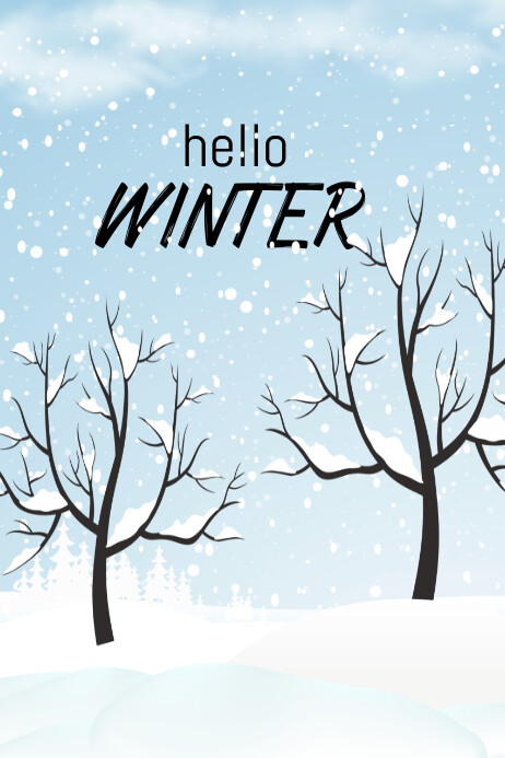 WINTER Template PosterMyWall