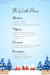 Winter Plakkaat template