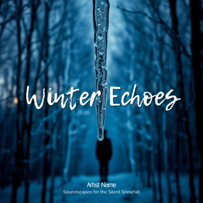 Winter Echoes – Chill Year-End Reflection Album Cover Template ...