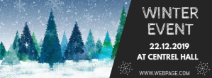 Winter event facebook cover template