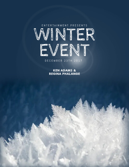 Winter Event Flyer Template PosterMyWall
