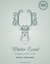 free winter flyer templates