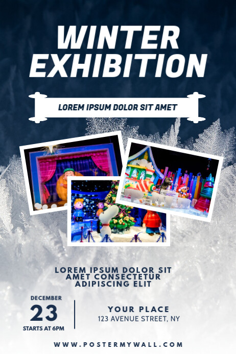 Winter Exibition Winter Exhibition Flyer Design Template | PosterMyWall