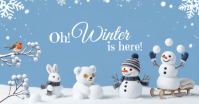 Winter Facebook Shared Image template
