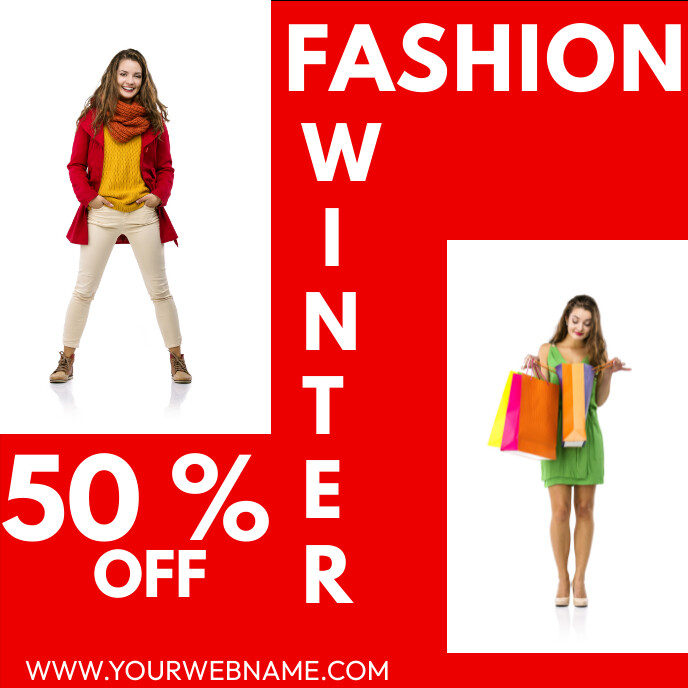 WINTER FASHION Template | PosterMyWall