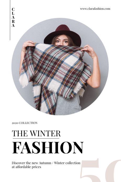 Winter Fashion Poster template