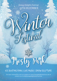Winter Festival Flyer Template | PosterMyWall
