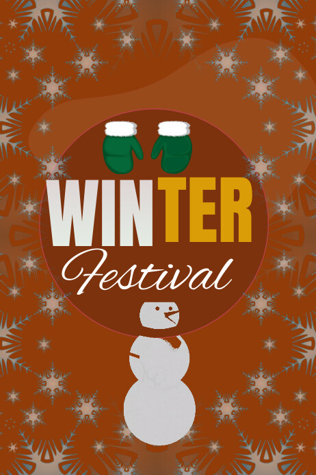 Copy of Winter festival poster template | PosterMyWall