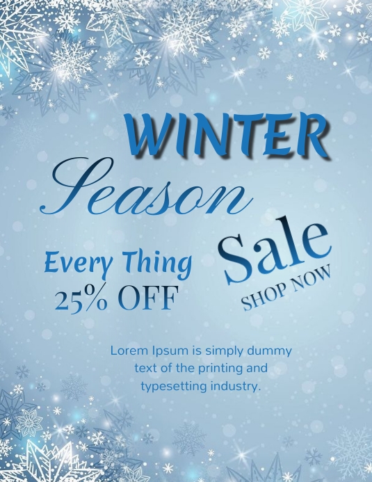 WINTER FLYER Template PosterMyWall