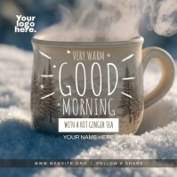 Winter Good Morning Post Template