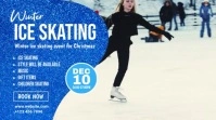 Winter Ice Skating Event Ad Pantalla Digital (16:9) template
