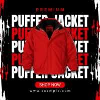 Winter Jacket Sale Social Media Post Instagram Plasing template