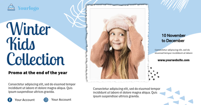 Winter Kids Collection Template | PosterMyWall