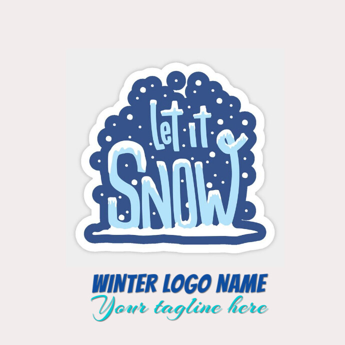 Winter logo snow logo Template | PosterMyWall