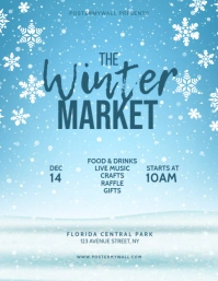 Winter Market Flyer Template