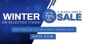 WINTER MEGA SALE AD DESIGN Template Image partagée Facebook