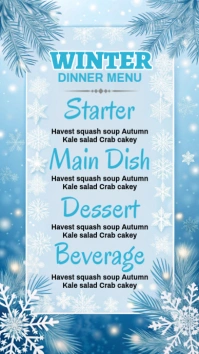 Winter Menu Instagram Story template