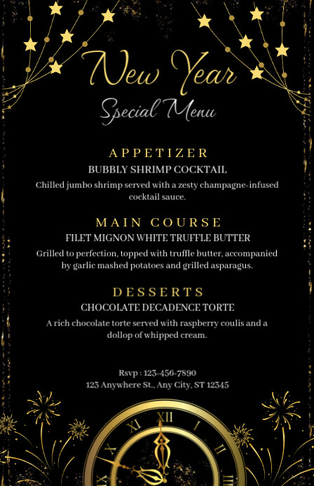 Copy of Winter Menu template Design | PosterMyWall