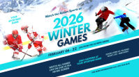 Winter Olympic Games Twitter Post template