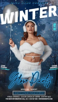 Winter Party Ads Digital Display (9:16) template