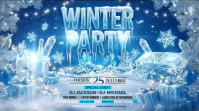 Winter Party Digital Display (16:9) template