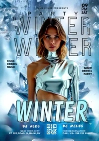 WINTER PARTY A4 template