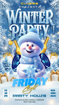 winter party Instagram Story template