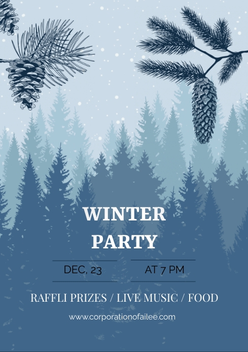 Winter Party Template PosterMyWall