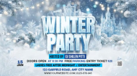 Winter Party Digital Display (16:9) template