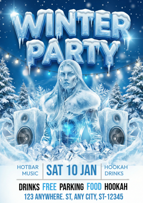 Winter Party Template | PosterMyWall