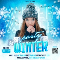 winter party Instagram Post template