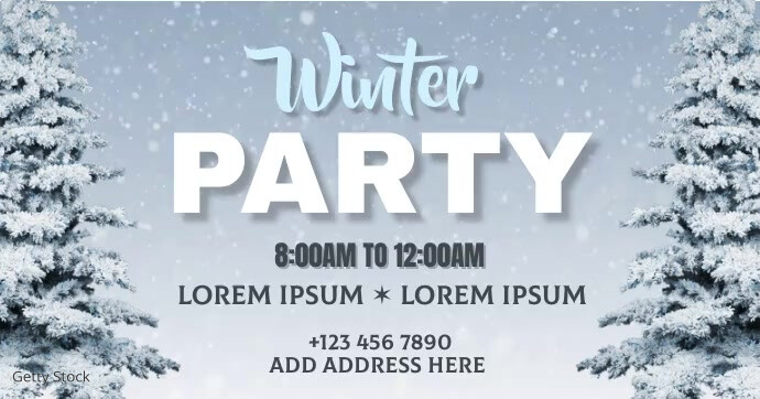 Winter Party Template PosterMyWall