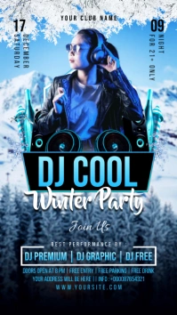 Winter Party Instagram Story template