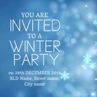 Winter Party Invitation Template PosterMyWall