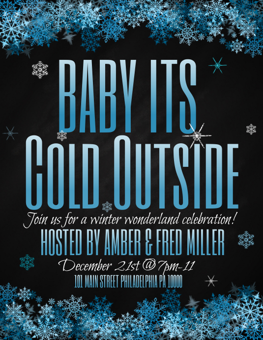 Winter Party template | PosterMyWall