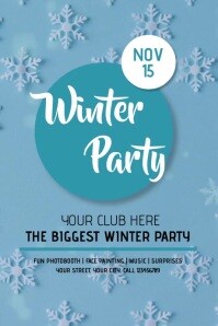 Winter Party Template PosterMyWall