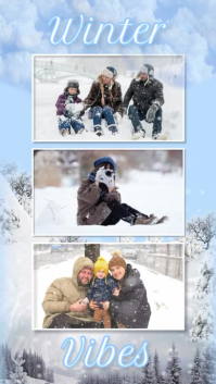 Winter Photo Collage Instagram Story template