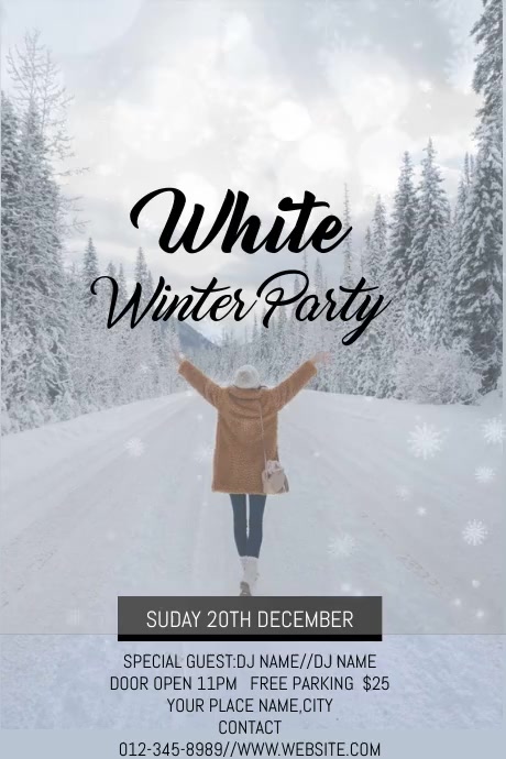 WINTER POSTER Template | PosterMyWall